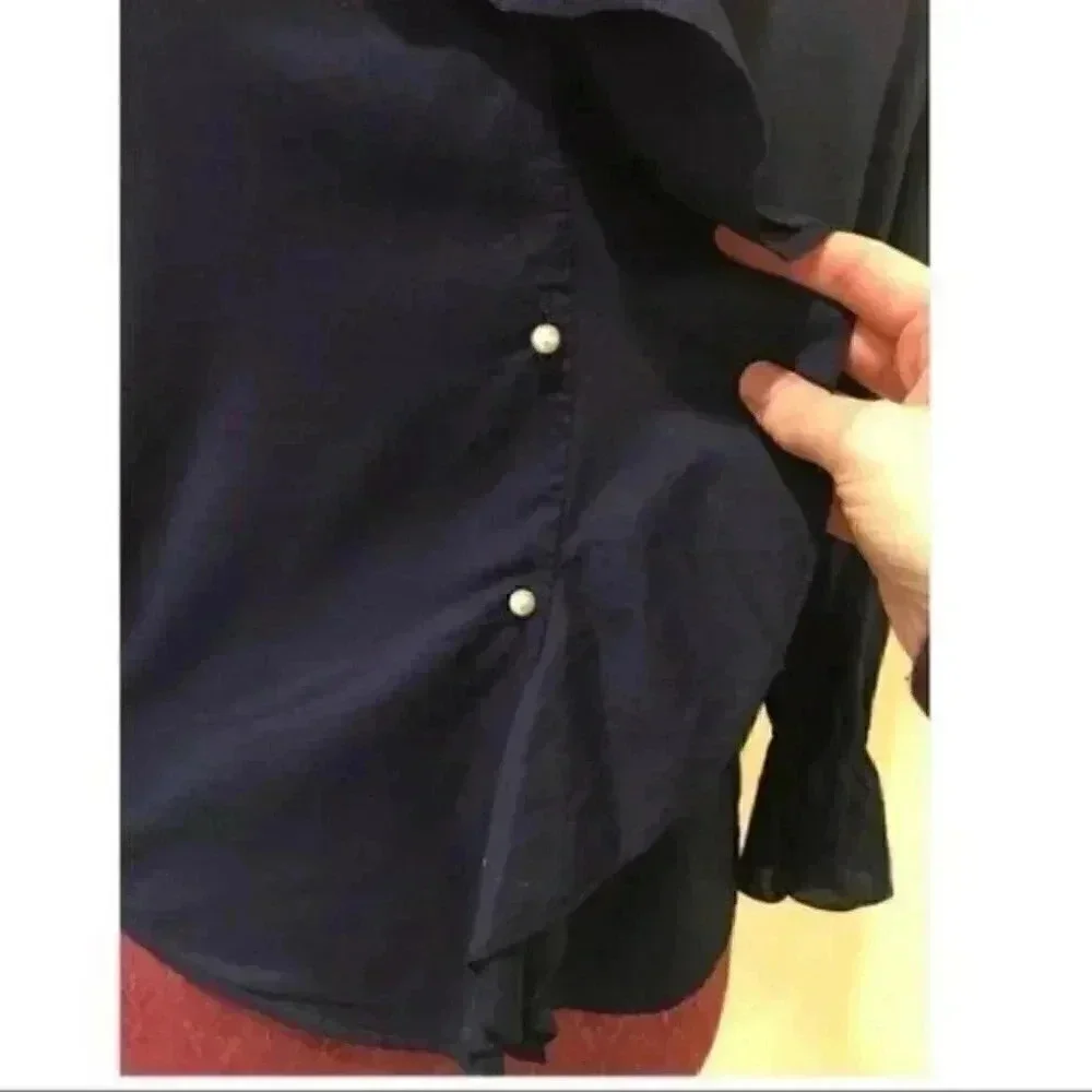 Lauren Ralph Lauren Top Small Ruffle Button Down